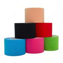 High-Quality Breathable Sports Bandage And Elastic Knee Support - Suitable For Gym Workouts, Running, Tennis And Swimming (2.5cm*5m) - Multicolor - View 4