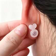 Silicone Earring Backs For Heavy Earrings - Invisible Support Pads To Prevent Ear Lobe Sagging, Non-Slip Earring Fixers For Stud Earrings, DIY Jewelry Making Accessories, Comfortable Earring Support - Art Craft Sewing Accessories - Multicolor - View 1