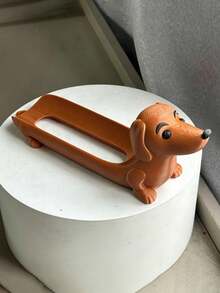 Dachshund Tray Decor Ornament, Desktop Decoration, Home Decor, Dachshund Shaped Decorative Tray, Key Storage Rack, Makeup Brush Storage Rack, Bathroom Drainage Decor, Stationery Storage Tray - Multicolor - View 3
