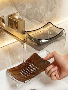1pc Glacier‑Textured Soap Dishes, No‑Drill Countertop Soap Holder, Plastic Bathroom Soap Rack, Multi‑Color Simple Style For Dorm Household Washroom Vanity, Practical Shower Accessory For Daily Bathroom Storage Organization - Multiple Styles - View 4