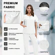 Scrub Sets - White - View 4