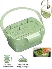 Kitchen Sink Drain Basket, Self-Cleaning Anti-Clogging Mesh Kitchen And Bathroom Sink Strainer, Push-Down Sink Basket - Multicolor - View 7