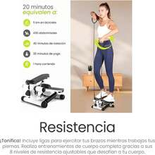 Mini Escaladora Fitness con Monitor LCD y Bandas de Resistencia Removibles para Ejercicio en Casa - Mini stepper - Ver 9