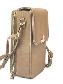 New Vintage Textured Women's Crossbody Phone Bag Wallet Mini Shoulder Bag, Multi-Compartment Flap Design With Adjustable Strap, Fits Large Phones, Cash And Credit Cards, Lightweight And Durable Daily Essential Organizer - Multicolor - View 5