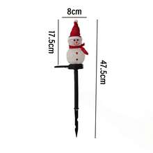 Christmas Snowman Lawn Stake Light Solar Powered Garden Vertical Light Holiday Decoration Light Waterproof Atmosphere Light Holiday Lighting Gift - Snowman Hat Garden Stake Light - View 13