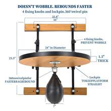 Gaderth Speed Bag Platform,Boxing Training Equipment,Adjustable Speed Bag Platform With 8 Inch Height Adjustable Mount,Speed Bag Air Pump,360 Degree Swivel For Boxing Punching Home Gym Training - Black - View 3