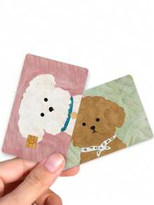 1pc Cute Cartoon Dog Puppy Credit Card Sticker, Durable PVC Protective Cover For Debit/Credit Cards, Creative Skin Art Sticker Decor For Credit, Bank, Transportation Cards, Unique Gift Accessory,Back To School,School Supplies - Multicolor - View 10