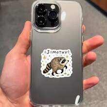 1 PC Jimo's Seattle Raccoon, Jimo's Raccoon Sticker, Water Bottle Sticker, Fun Sticker, Cute Sticker, Laptop Sticker, Sticker, Laptop Sticker - View 8