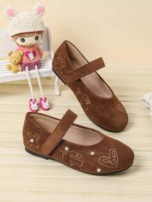 Vintage Style Versatile Outdoor Casual Girls Shoes For Autumn/Winter - Brown - View 1