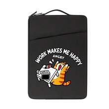 1pc Printed Laptop Bag, Cute Cat Print, Multiple Colors Available, College Style, Suitable For Office And Commuting, Unisex Laptop Bag - Laptop Bag - View 11