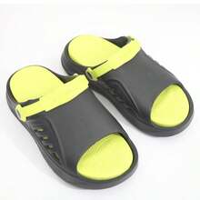 Men Slippers - Black and Green - View 3