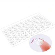1 Sheet 80pcs Oval Clear Double-Sided Adhesive Dots - Removable, High-Quality Strong Adhesive Suitable For DIY Crafts, Home Decor, Posters And Party Decorations, Creative Projects, Clean Design - Various - View 2
