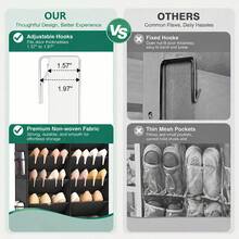 10-Layer Over-The-Door Hanging Organizer Rack With 10 Side Mesh Pockets, Can Store 20-30 Pairs Of Shoes, Shoes, Miscellaneous Items And Daily Necessities, Shoe Hanging Storage Bag, Floorless Shoe Storage Solution - Multicolor - View 7