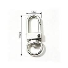 5/10/20/30/50Pcs Zinc Alloy Swivel Snap Hooks, Metal Trigger Clasps, DIY Hardware Accessories For Keychains, Bags & Bracelet Charms - Keychain - View 4