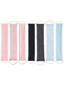 Back Scrubber Bath Strap, Long Dual Loop Exfoliating Back Washing Towel, Textured Mesh Shower Body Scrubber For Skin Cleansing, Blue Pink Bath Exfoliator Strap For Women, Daily Shower Use Bathroom Accessories Travel Essentials Shower Essentials - Multicolor - View 10