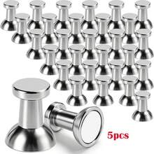 5/10Pcs Strong Fridge Magnets, Refrigerator Magnets For Whiteboard, Magnetic Push Pins Small Whiteboard Magnets For Classroom, Magnetic Decorative Magnets, Locker Accessories And Dry Erase Magnets - Multicolor - View 10