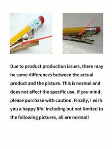 6pcs Pencil Hair Clips, Fun And Cute Crocodile Shaped Hair Clips, Suitable For Teachers, Students And Those Who Want To Create A Back To School Style (1/2/3/6pcs) - Multi-color - View 8