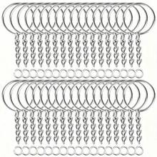 10/50/100pcs Metal Open Jump Rings Connector Key Ring Pendant Jewelry Making Accessories - Silver - View 8