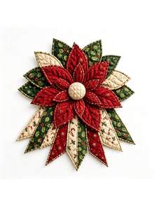 Extra Large DIY Christmas Quilted Door Hanging Fabric Sewing Kit - Pre-Cut Fabric Suitable For Front Door Wall Hanging Decoration, Includes Patchwork Design, Hand Washable Handicraft Decoration Project (No Other Tools Required) - Multicolor - View 9