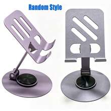1pc 360° Rotating Metal Mini Phone Stand, Foldable Desktop Phone Holder, Suitable For All Smartphones, Ideal Office Accessory, Compatible With IPhone And Android, Perfect As Birthday, Family, Friend Gift - A - View 13
