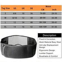 Self-Heating Abdominal And Waist Support For Sports And Fitness, Essential For Autumn/Winter, Suitable For All Seasons And All People - Black - View 3