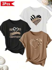 Women T-Shirts - Black (Printed Pattern) Pack Of 1 - View 2