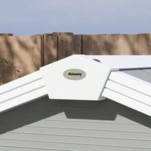 7.9ft X 6.2ft Aluminium Frame And Plastic Wall Shed, With Foundation - Light On-Site - 1 - View 8
