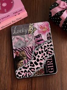 1pc Leopard Print Lily Flower Tablet Case, Compatible With IPad Mini6/7/Air/Air2/9.7/10.2/10.5/10.9 (Air4-Air8)/Pro 11/10th Gen/A16/Pro 11 2024, Double-Sided Painted Pattern, Transparent Acrylic Back Shell, Silk Texture 8-Fold Stand, Auto Sleep/Wake, Built-In Pencil Slot, Pencil Not Included, Some Models With Camera Frame - Multicolor - View 17