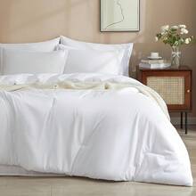 1pc Luxury Bedding Reversible Quilted Comforter Duvet Insert 3D Polyester Quilted Bedding King/Queen Size All-Season Quilted Comforter Soft Hollow Fiber Filling With Four Corner Handles Women/Men Gift Machine Washable - White - View 4