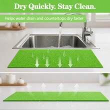 2/1 buah - Alas Spons Laci Kulkas yang Dapat Dipotong, Bantalan Filter Drainase yang Dapat Digunakan Kembali, Bantalan Penyerap, Pelapis Laci, Alas Penyimpanan Kabinet, Alas Pelindung Anti Selip Dapur, Cocok untuk Kulkas, Meja Makan, Wastafel, Lemari Sepatu, Rak Kawat, Rak Bambu, dan Lainnya - MultiWarna - View 5