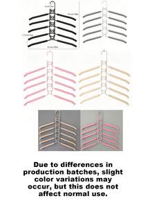 5 Packs Heavy-Duty Space-Saving Hangers, 5-In-1 Multi-Layer Design With Non-Slip Foam Pads, Polished Finish, Multi-Functional Clothes Hanging Rack, Space-Saving Clothes Hanger, For Coats, Sweaters, Suits, And T-Shirts, Hangers For Clothes - Multicolor - View 10