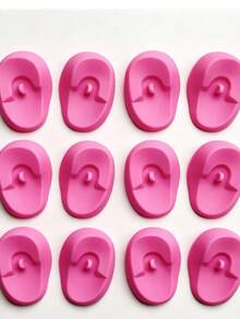 2-6pcs Silicone Hair Dye Ear Covers Waterproof Hair Coloring Ear Caps Salon Hair Oil Inverted Ear Protectors Hairdressing Tools Pink - A - View 10