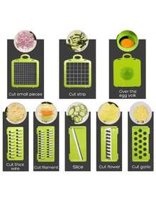 Kitchen Vegetable Cutter New Multi-Function Onion Fruit Vegetable Slicer Dicer Shredder - Multicolor - View 11