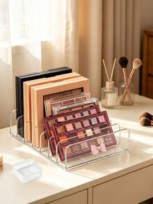 Acrylic Eyeshadow Palette Storage Box, Transparent Large Capacity Desktop Drawer-Style Storage Box, Transparent Cosmetic Storage Box, Makeup Brush Holder, Perfume Storage Box, Jewelry Box, Suitable For Living Room, Dining Room, Kitchen, Bedroom - Multicolor - View 9
