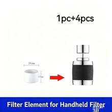 1pc Premium Faucet Mount Water Filter, Includes Replacement Filter Cartridge, High-Efficiency Multi-Layer Filtration, Removes Chlorine, Rust, Heavy Metals And Hard Water Impurities, Anti-Splash Soft Water Water-Saving Nozzle, Suitable For Kitchen Bathroom Home Use - View 15