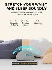 1 buah Bantal Kaki Bulan Sabit Busa Memori, Bantalan Penopang Lutut & Pergelangan Kaki yang Dapat Diatur, Bantal Kaki Bentuk Baji untuk Tidur Miring, Nyaman untuk Punggung, Pinggul, dan Kaki, Cocok untuk Perawat, Lansia, Atlet, dan Pelari - MultiWarna - View 3