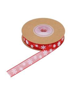 Christmas Decoration Plaid Ribbon, Snowflake Print Design, Suitable For Holiday Decor, Gift Wrapping, DIY Crafts And Sewing Projects; Perfect For Handmade Christmas Decorations, Home Decor, Room Decor, Winter Holiday Decor - One Size Fits All - View 9