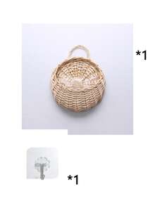 1 giỏ treo lưu trữ đan dây kèm móc, giỏ lưu trữ gắn tường trang trí hoa, giỏ lưu trữ đa năng, chậu cây vườn khung kim loại, giỏ treo dây phong cách Bohemian hiện đại, điểm nhấn mây tự nhiên phối hợp cho trang trí sân vườn phong cách ven biển - nhiều màu - Xem 12