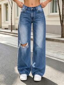 Women Jeans - Blue - View 4