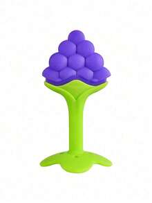 Baby Strawberry Shaped Silicone Teether - Red - View 5