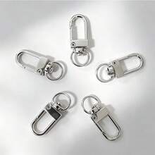 5/10/20/30/50Pcs Zinc Alloy Swivel Snap Hooks, Metal Trigger Clasps, DIY Hardware Accessories For Keychains, Bags & Bracelet Charms - Keychain - View 11