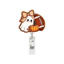 1 cái dây đeo thẻ ID co rút acrylic hình mèo, ngỗng trắng, ma trong bộ sưu tập bí ngô, quà tặng Halloween (kiểu dáng và màu sắc ngẫu nhiên) - Nhiều màu - Xem 11