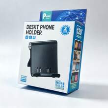 2pcs Premium ABS Desktop Stands, Adjustable Angle Universal Holder, Multi-Angle Foldable Desktop Support, Compact Lightweight Pocket Size Design, Suitable For All Smartphones And Tablets, Stable Non-Slip Desktop Storage, Also Perfect As Gifts For Father's Day, Mother's Day, Halloween, Christmas, Parties, Birthdays And Other Holidays. - A - View 2