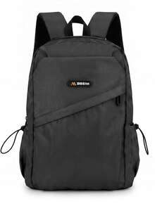 Men's Large Capacity Casual Backpack, School Bag For Middle School, High School And College Students, Daily Commute Laptop Bag, Outdoor Travel Backpack, Multi-Pocket Zipper Closure Multifunctional Storage Bag, Multiple Colors Available, Collegiate Style - A - View 8