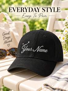 Personalized Baseball Cap, Shadow Letter Pattern Trucker Hat, Customizable Initial, Custom Bridal Party Favor, Bachelorette Party Gift - Multicolor - View 4