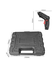 Set Obeng Listrik Lithium-Ion Isi Ulang 47 Buah, Obeng Mini Multifungsi untuk Perbaikan di Rumah dan Mobil (Penggunaan Ganda). - A - View 5