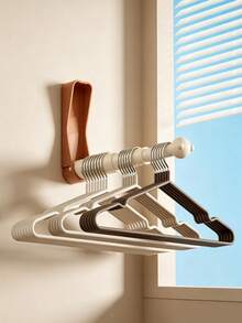 1pc Wall-Mounted Bear Telescopic Clothes Rack Storage Rod, Multi-Layer Expandable Drying Pole, Home Closet Wall Hanging Clothes Rack, Clothes Hanger Organizer, Large Capacity Clothes Rack Storage Tool, Freely Extendable Space-Saving, Balcony Bedroom Walk-In Closet Dormitory Clothes Organizing Rod, Children Adult Clothes Rack Universal Multi-Function Hanging Rod, Foldable Storage Minimalist Home Wall Shelf, Clothes Hanger Concentrated Organizer, Drying And Storage Dual-Use Clothes Rack Pole - View 12