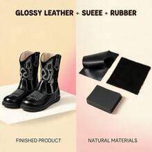 Cute Little Girl Heart Pattern Ankle Boots, Sweet Pink Detail Side Zipper Lace-Up Non-Slip Thick Sole Combat Boots, Suitable For Autumn/Winter - Black - View 6