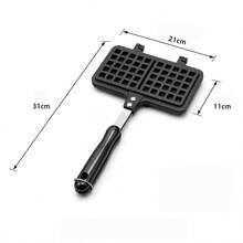 1pc Multi-Function Home Frying Pan, Waffle Mold, Breakfast Pan, Baking Tray, Flat Bottom Pan For Gas Stove, Perfect For Breakfast And Baking - View 7