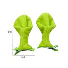 2/4/6/10pcs Green Ogre Ear Hair Clips, Cute Monster Hair Clips For Halloween, Halloween Cosplay Party Costume Props - Multicolor - View 3